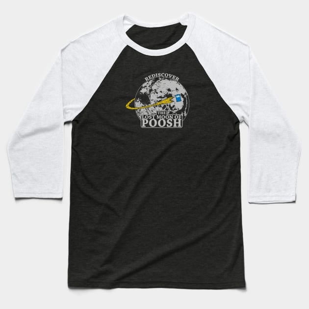 Rediscover the Lost Moon of Poosh Baseball T-Shirt by GradientPowell